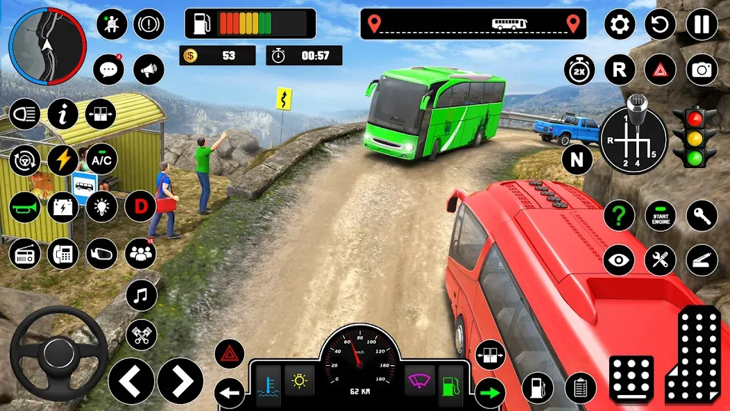 Offroad Bus Simulator Bus Game (Оффроуд Автобус Симулятор Игра)  [МОД Mega Pack] Screenshot 4