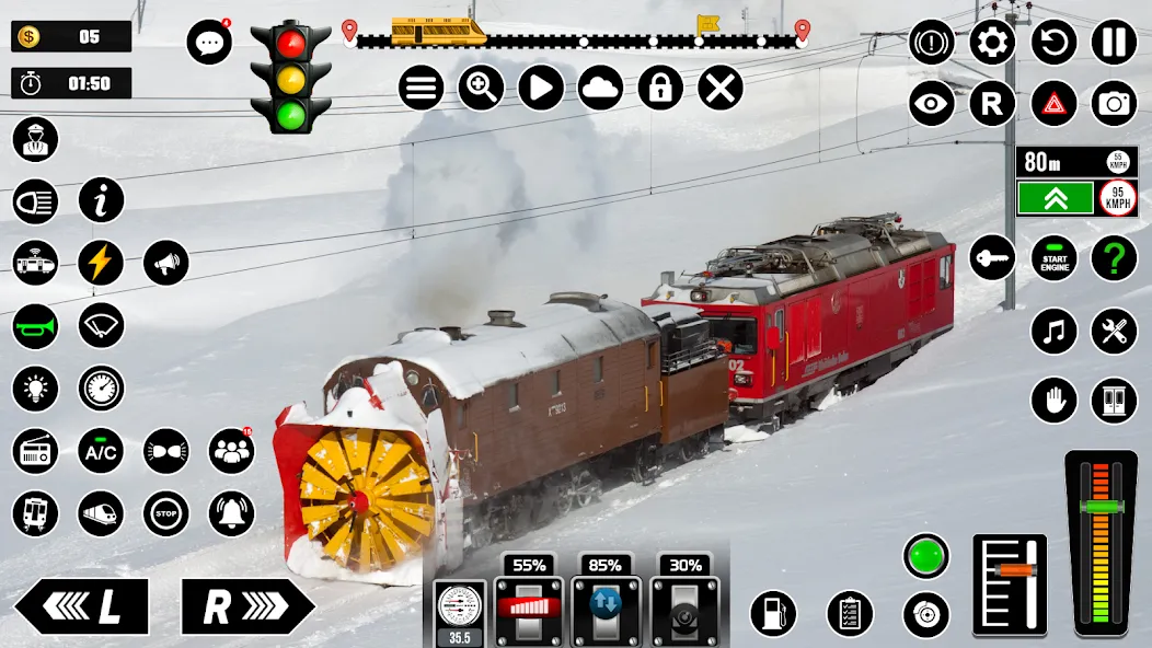 Railway Train Simulator Games  [МОД Много денег] Screenshot 4