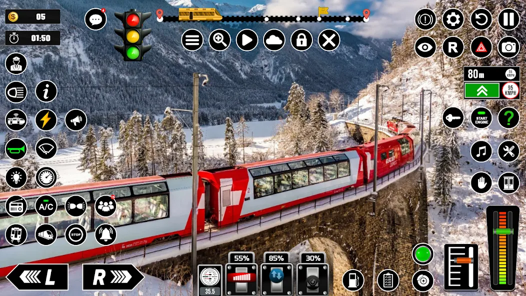 Railway Train Simulator Games  [МОД Много денег] Screenshot 5