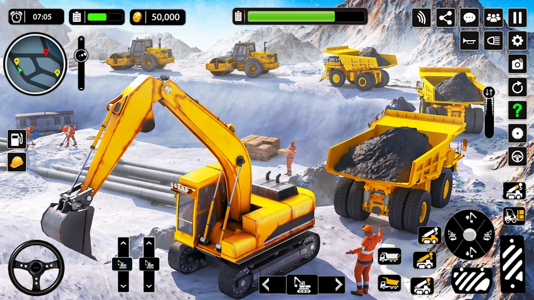 Snow Offroad Construction Game  [МОД Menu] Screenshot 2