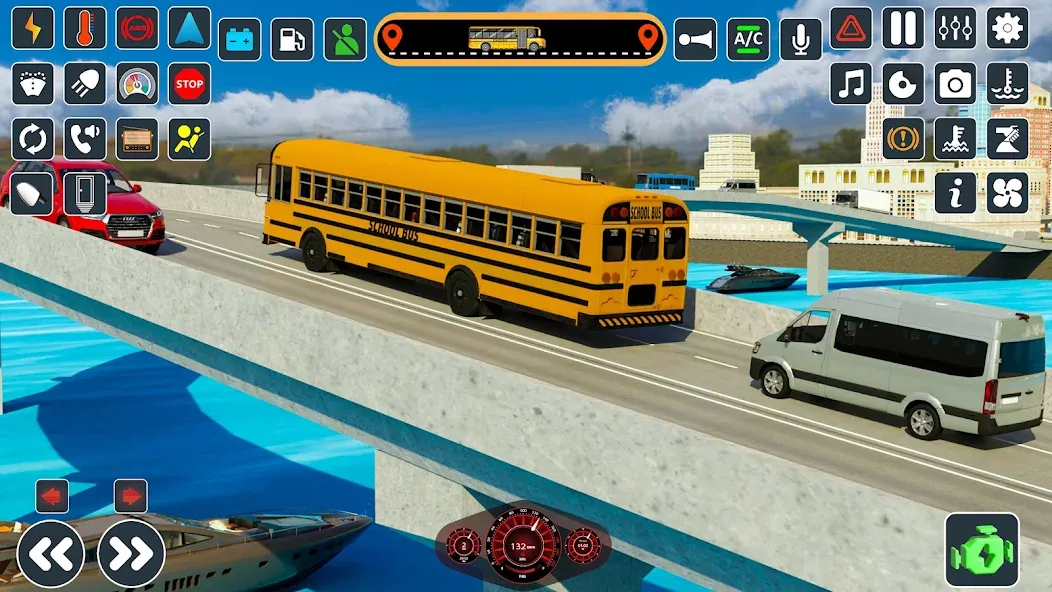 School Bus 3d : City Bus Games (Школьный автобус симулятор игры на автобусе)  [МОД Unlimited Money] Screenshot 4