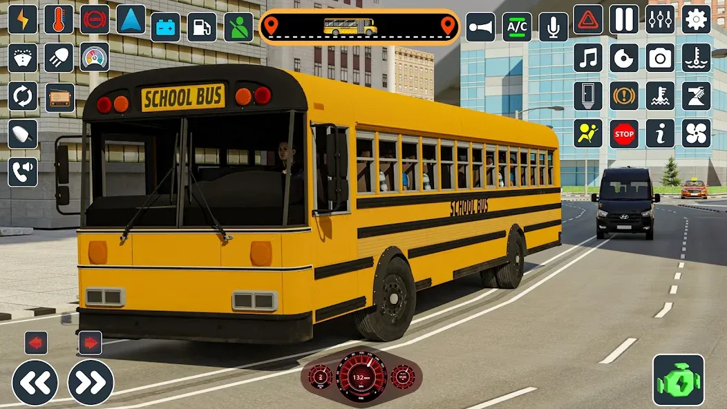 School Bus 3d : City Bus Games (Школьный автобус симулятор игры на автобусе)  [МОД Unlimited Money] Screenshot 5