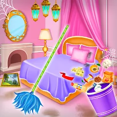 Скачать взломанную Princess house cleaning advent  [МОД Mega Pack] - стабильная версия apk на Андроид