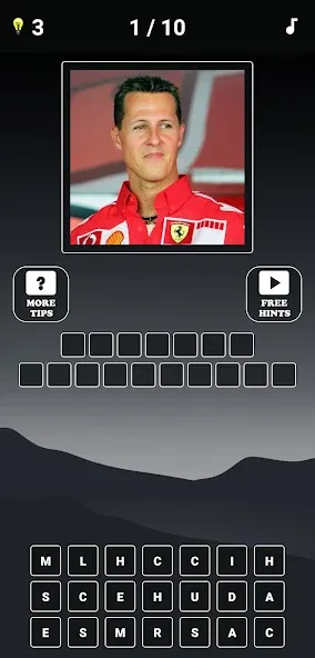 Formula 1:Guess F1 Driver Quiz  [МОД Бесконечные монеты] Screenshot 2