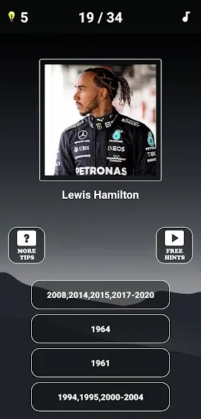 Formula 1:Guess F1 Driver Quiz  [МОД Бесконечные монеты] Screenshot 4