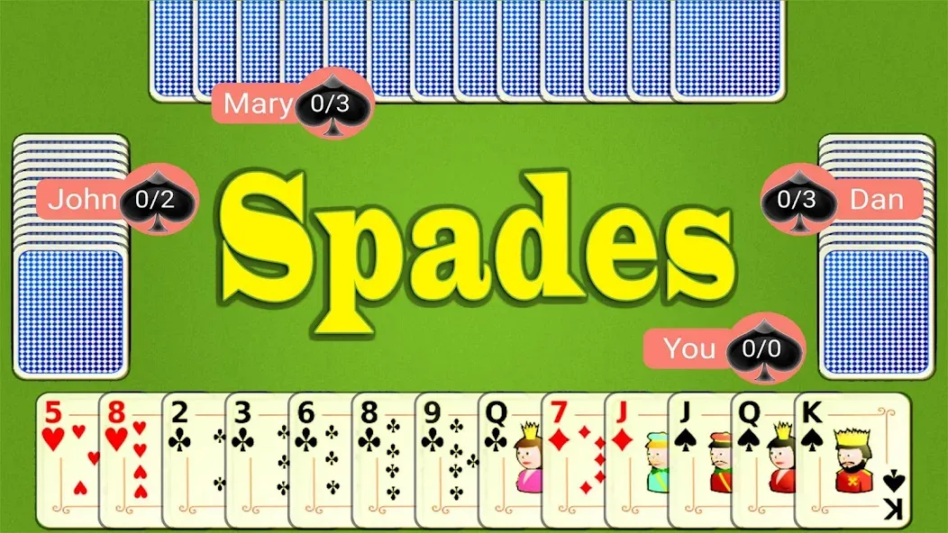 Spades Mobile  [МОД Бесконечные монеты] Screenshot 1