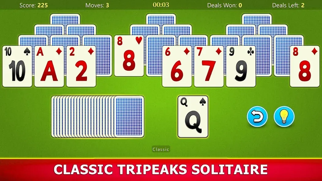 TriPeaks Solitaire Mobile  [МОД Все открыто] Screenshot 1