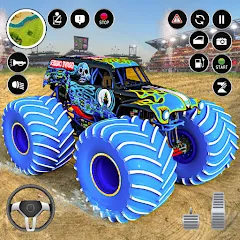 Взлом Extreme Monster Truck Game 3D (Монстр Трак Экстремальные Игры)  [МОД Unlocked] - полная версия apk на Андроид