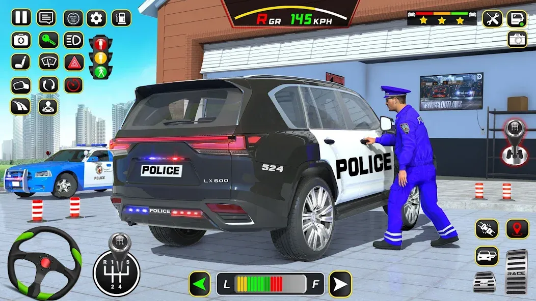 Police Car Driving School Game (Полицейская школа вождения автомобилей)  [МОД Бесконечные монеты] Screenshot 2