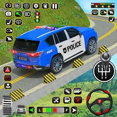 Скачать взломанную Police Car Driving School Game (Полицейская школа вождения автомобилей)  [МОД Бесконечные монеты] - полная версия apk на Андроид