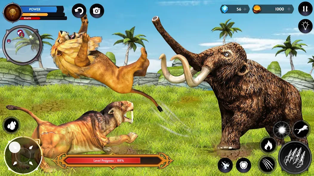 Lion Simulator Wild Lion Games  [МОД Unlocked] Screenshot 5