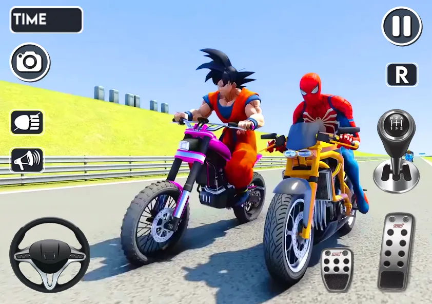 Spider Bike Stunt 3D Mega Ramp  [МОД Menu] Screenshot 3