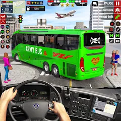 Взлом US Military Coach Simulator 3D  [МОД Menu] - стабильная версия apk на Андроид