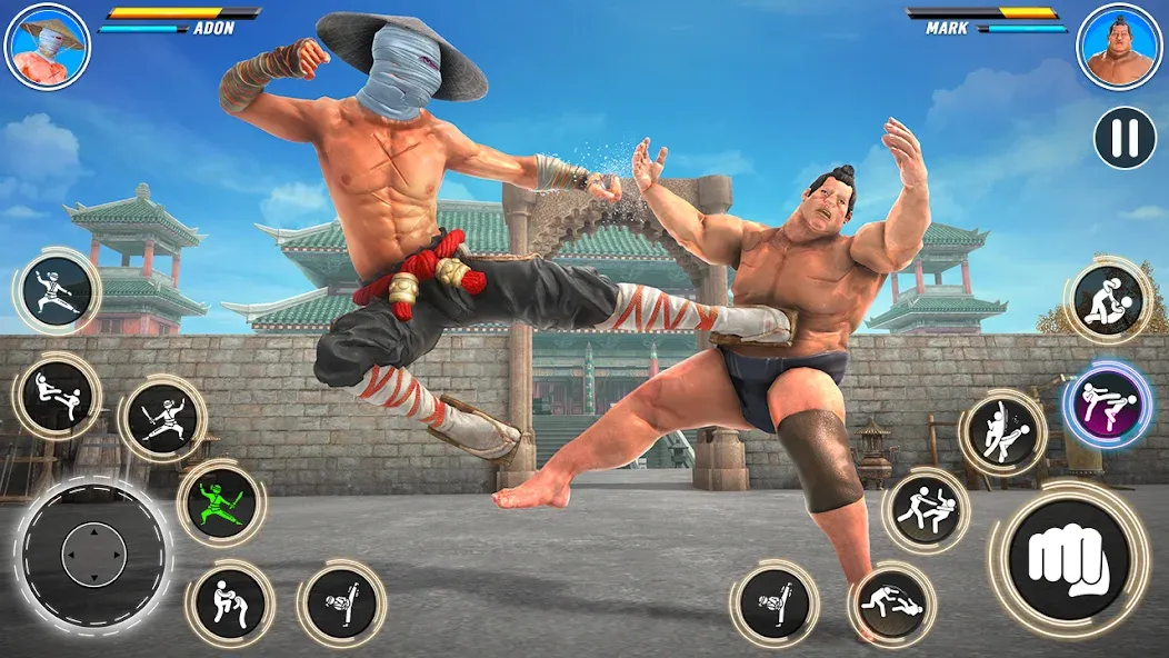 Kung Fu karate: Fighting Games  [МОД Все открыто] Screenshot 4