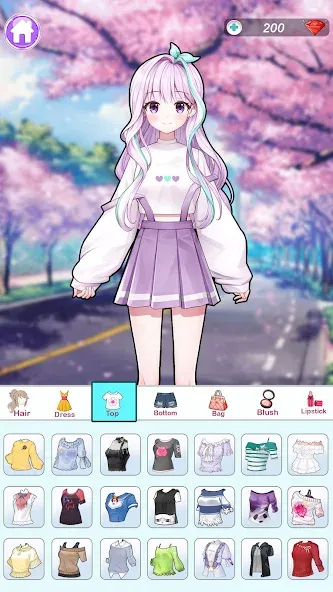 Anime Dress Up and Makeup Game  [МОД Меню] Screenshot 2