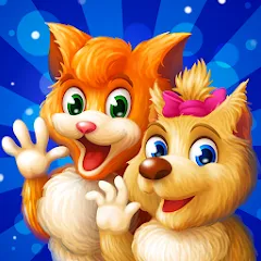 Скачать взломанную Cat & Dog Story Adventure Game  [МОД Меню] - стабильная версия apk на Андроид