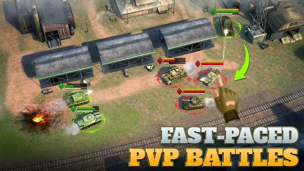 Tanks Charge: Online PvP Arena (Танковая атака)  [МОД Mega Pack] Screenshot 3