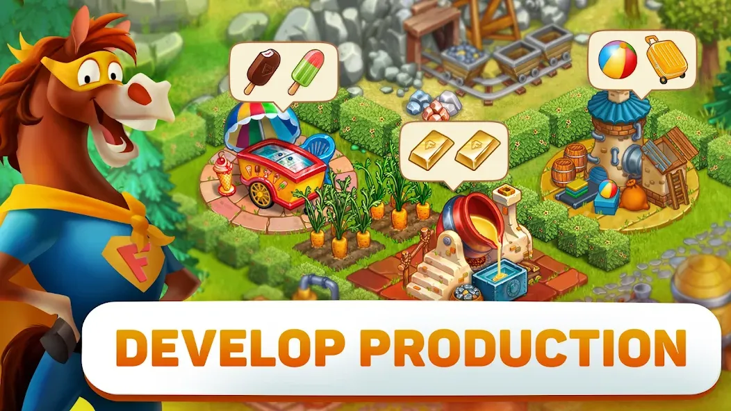 Superfarmers: Superhero Farm  [МОД Много денег] Screenshot 4