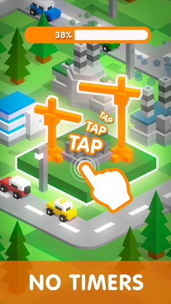 Tap Tap: Idle City Builder Sim  [МОД Меню] Screenshot 2