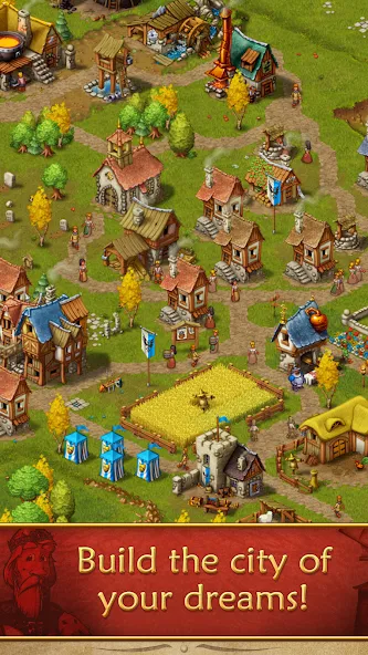 Townsmen  [МОД Много монет] Screenshot 2