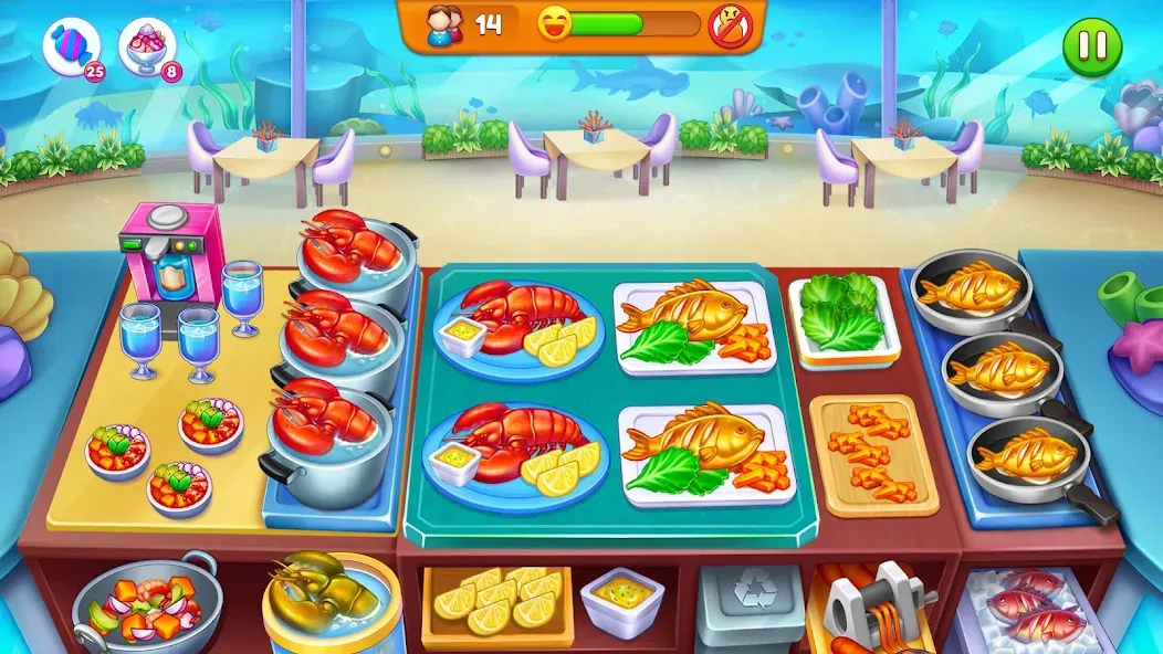 Cooking Restaurant Food Games  [МОД Много монет] Screenshot 4
