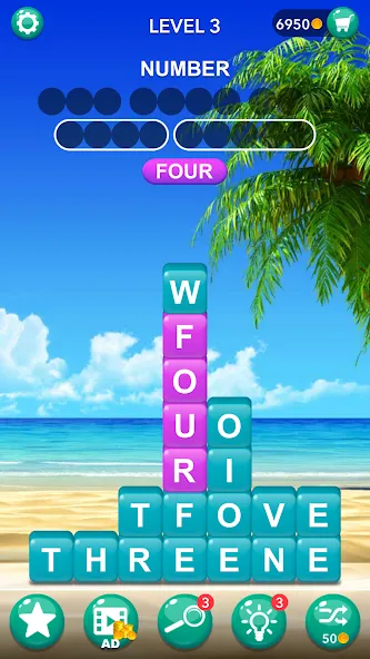 Word Tiles :Hidden Word Search  [МОД Меню] Screenshot 1