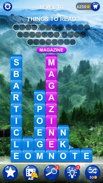 Word Tiles :Hidden Word Search  [МОД Меню] Screenshot 2