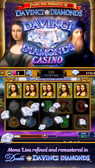 Da Vinci Diamonds Casino – Bes (Да Винчи Даймондс Казино)  [МОД Меню] Screenshot 1