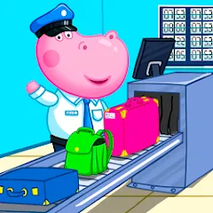 Взломанная Hippo: Airport Profession Game  [МОД Много монет] - стабильная версия apk на Андроид