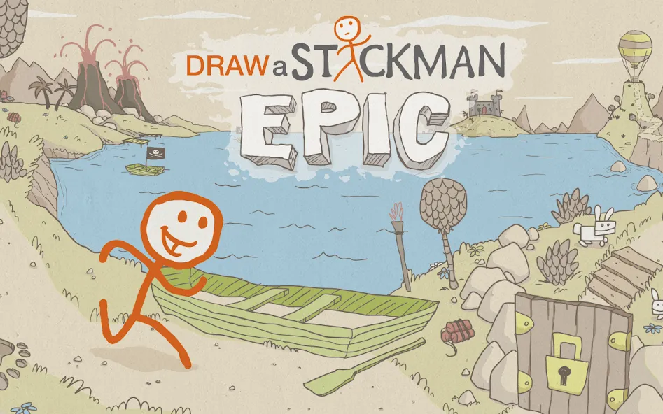 Draw a Stickman: EPIC Free (Нарисуй палочного человечка)  [МОД Меню] Screenshot 1