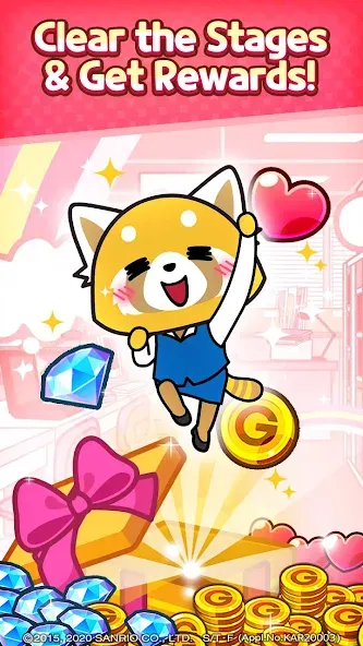 Aggretsuko : Match 3 Puzzle (Аггретсуко)  [МОД Unlocked] Screenshot 5