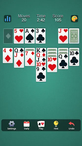 Classic Solitaire - Klondike (Солитер Клондайк Классик)  [МОД Все открыто] Screenshot 3