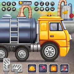 Скачать взломанную Oil Tanker Truck Games  [МОД Mega Pack] - стабильная версия apk на Андроид