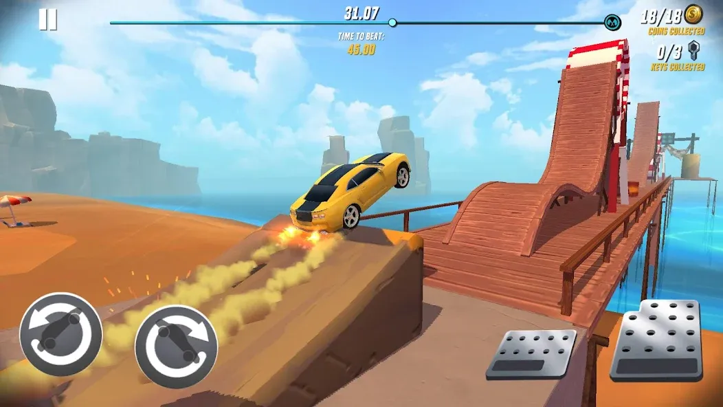 Stunt Car Extreme (Стант Кар Экстрим)  [МОД Много денег] Screenshot 1