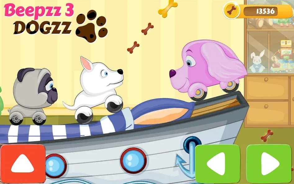 Racing games for kids - Dogs  [МОД Unlimited Money] Screenshot 1