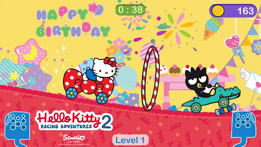 Hello Kitty games - car game  [МОД Много денег] Screenshot 1