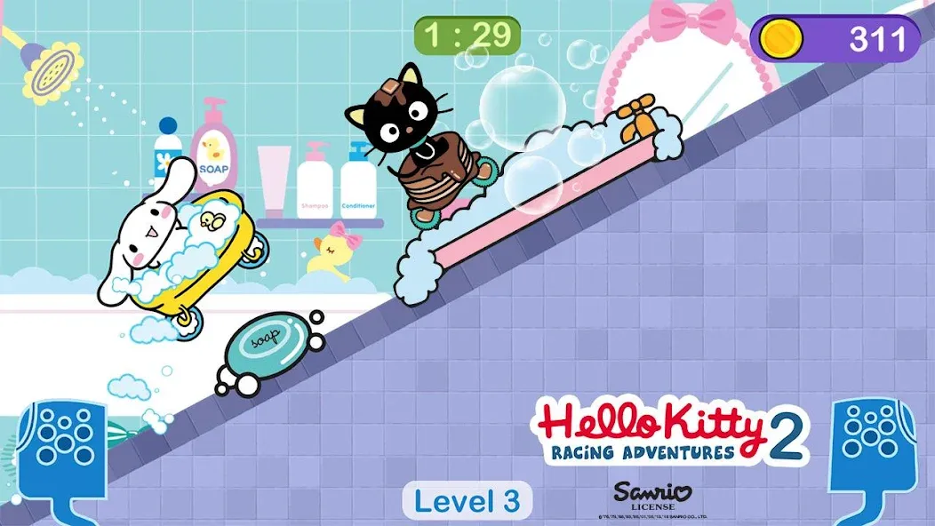 Hello Kitty games - car game  [МОД Много денег] Screenshot 3