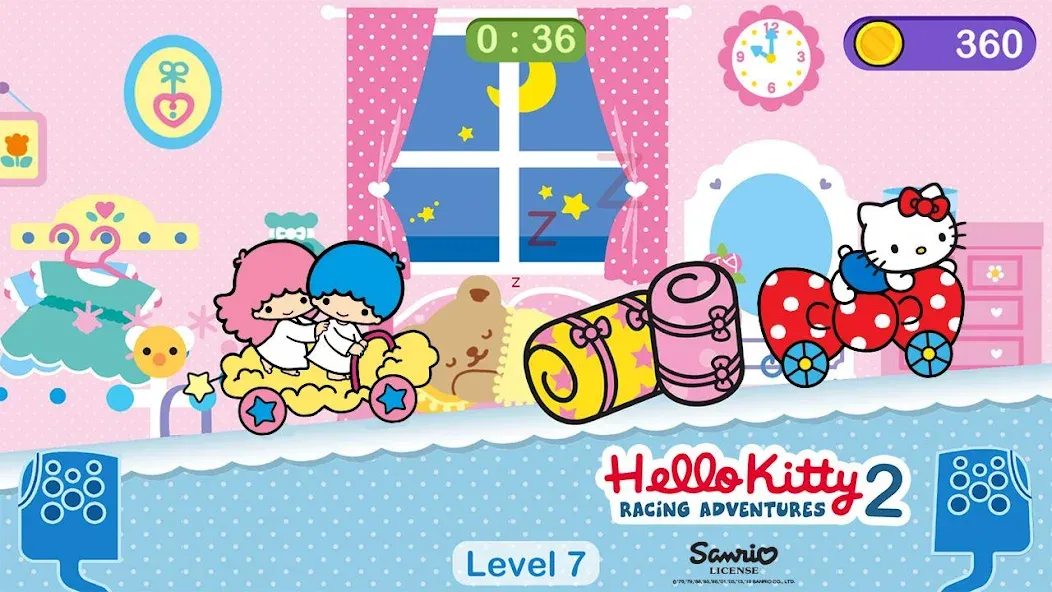 Hello Kitty games - car game  [МОД Много денег] Screenshot 4