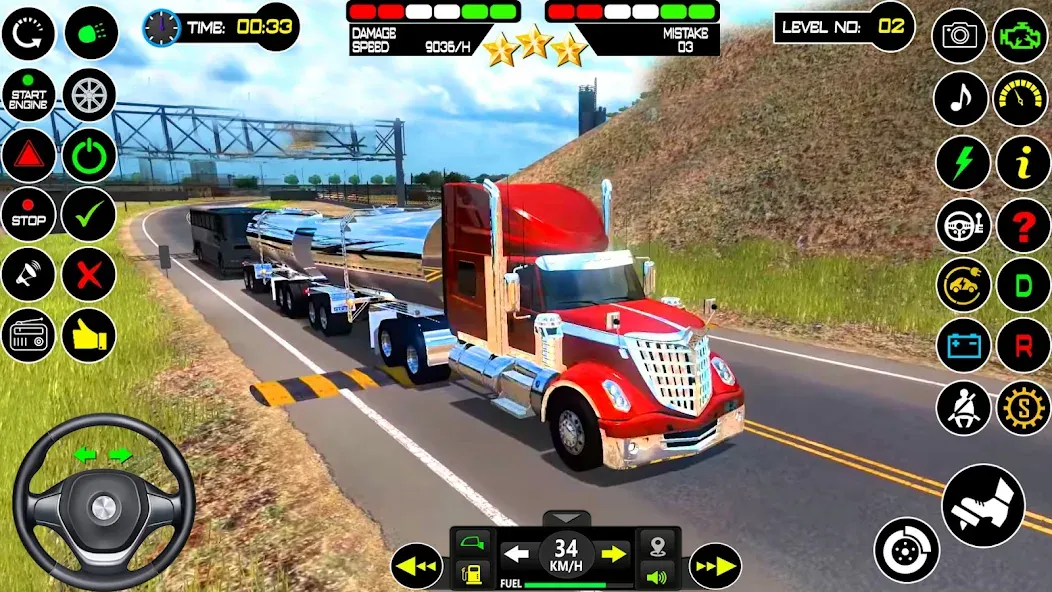 US Truck Driving Cargo Game 3D (Американский грузовик водителя)  [МОД Меню] Screenshot 3