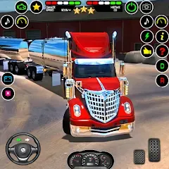 Скачать взломанную US Truck Driving Cargo Game 3D (Американский грузовик водителя)  [МОД Меню] - полная версия apk на Андроид