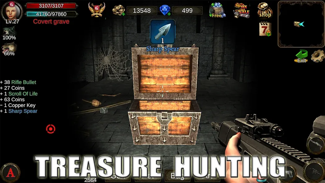 Dungeon Shooter : Dark Temple (Данжен Шутер)  [МОД Unlimited Money] Screenshot 4