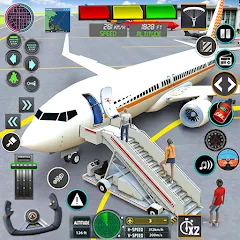 Скачать взломанную Pilot Flight Simulator Games  [МОД Menu] - стабильная версия apk на Андроид