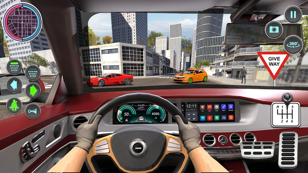 Modern Car Driving School Game  [МОД Много монет] Screenshot 2