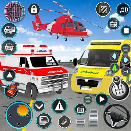 Heli Ambulance Simulator Game  [МОД Menu] Screenshot 1