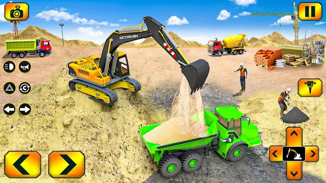 Sand Excavator Simulator Games  [МОД Бесконечные монеты] Screenshot 2