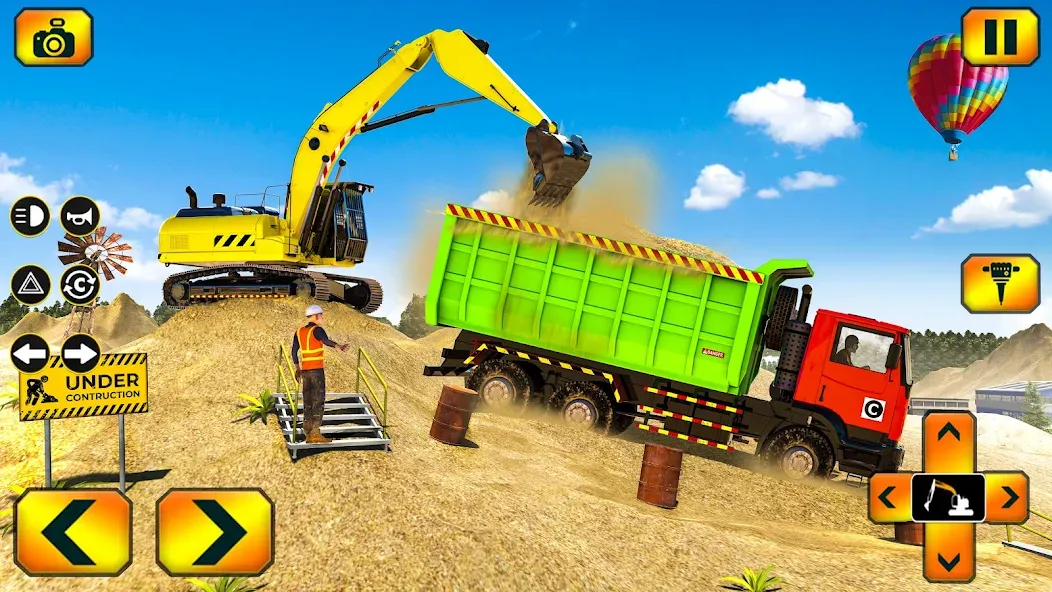 Sand Excavator Simulator Games  [МОД Бесконечные монеты] Screenshot 5