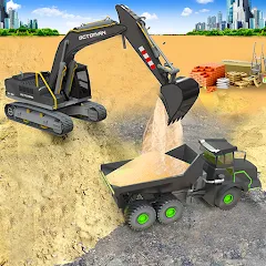 Взломанная Sand Excavator Simulator Games  [МОД Бесконечные монеты] - стабильная версия apk на Андроид