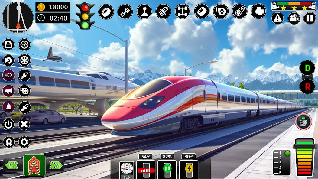 City Train Games Driver Sim 3D  [МОД Unlocked] Screenshot 4