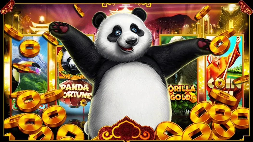 Panda Slots (Панда Слоты)  [МОД Много монет] Screenshot 5