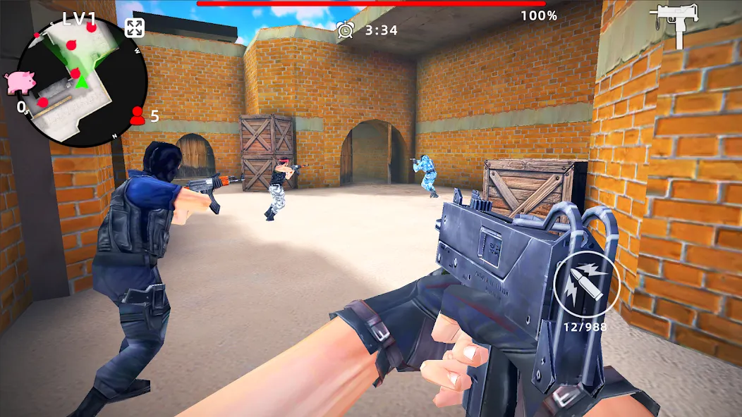 Gun Strike: FPS Shooter Game (Каунтер Атак)  [МОД Mega Pack] Screenshot 3